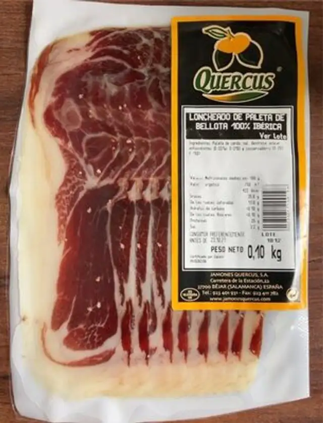 Loncheado de paleta de belotta 100% Ibérica