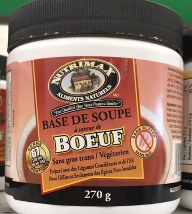 Base de soupe a saveur de boeuf