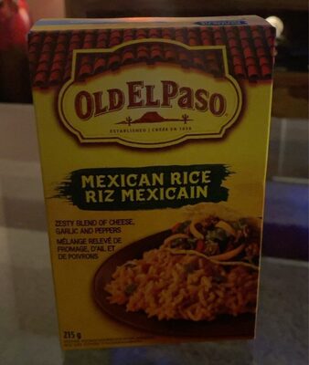 Riz mexicain front packaging