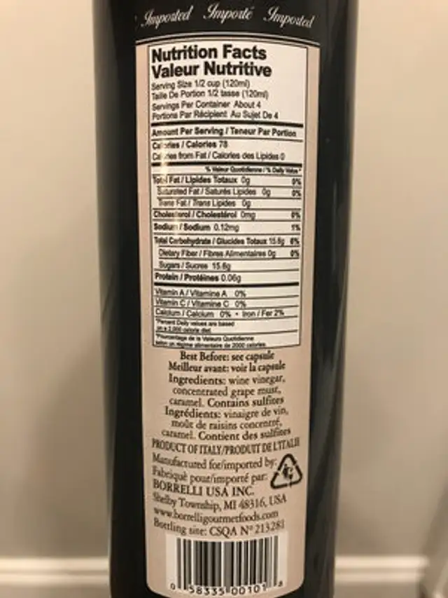 Unknown ingredients label