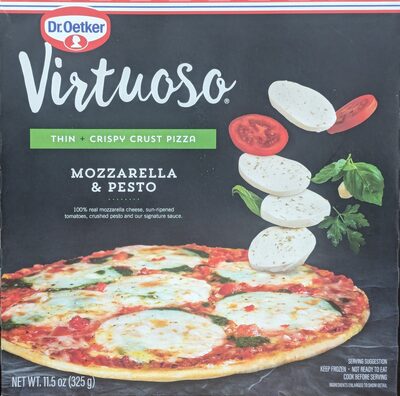 Dr. Oetker Virtuoso Thin + Crispy Crust Pizza Mozzarella & Pesto