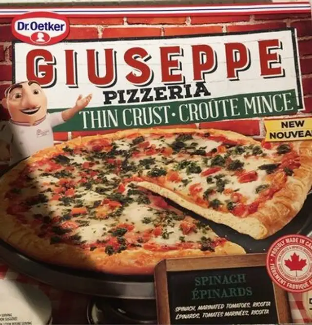 Spinach Thin Crust Pizza