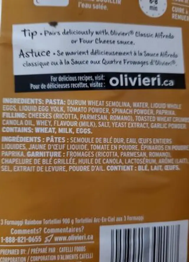 Unknown ingredients label