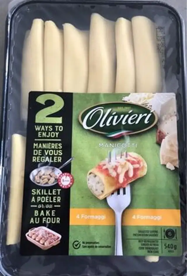 Manicotti 4 formaggi