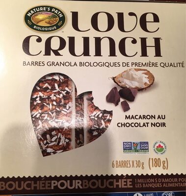Love Crunch Dark Chocolate Macaroon Granola Bars