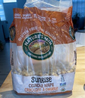Sunrise Crunchy Maple Cereal front packaging