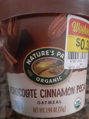 Organic Dark Chocolate Cinnamon Pecan Hot Cereal front packaging