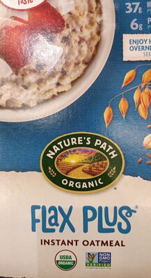 Flax Plus Instant Oatmeal imp front packaging
