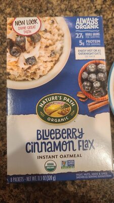 Blueberry Cinnamon Flax Instant Oatmeal imp