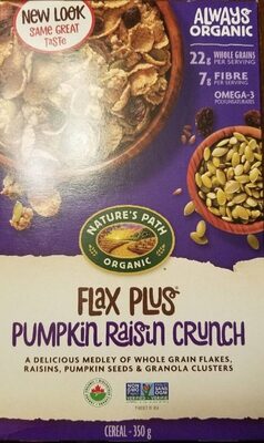 Flax Plus Pumpkin Raisin Crunch Cereal
