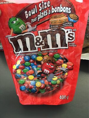 M & M'S M & M'S Peanut Butter Chocolate Candies Bowl