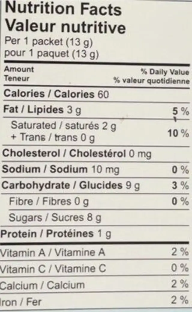 m&ms milk chocolate nutrition facts table