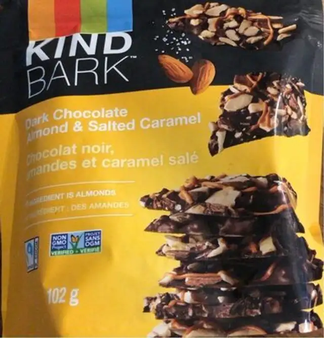 Chocolat noir, amandes et caramel salé