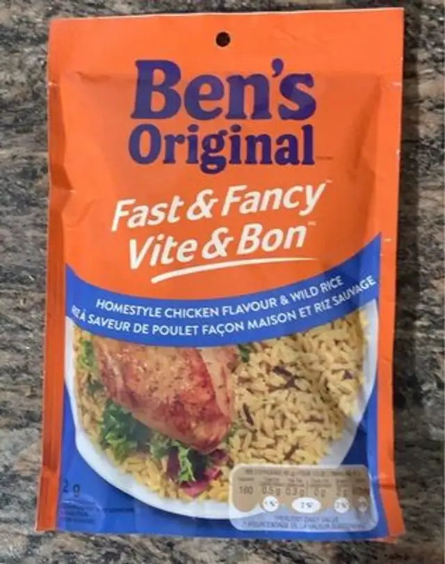 Homestyle chicken flavour and wild rice