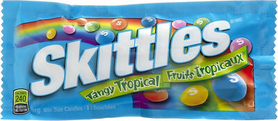 Tropical Skittles front packaging