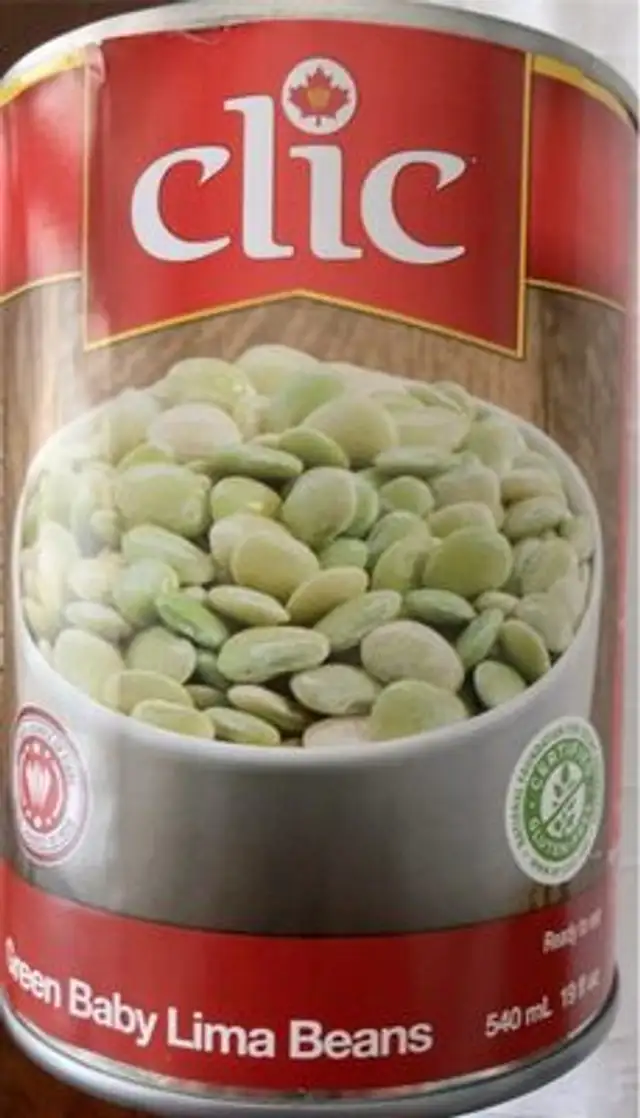Green baby lima beans