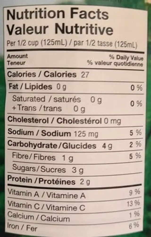 Pomodoro San Marzabo Dell'Argo Sarnese-Nocerino nutrition facts table
