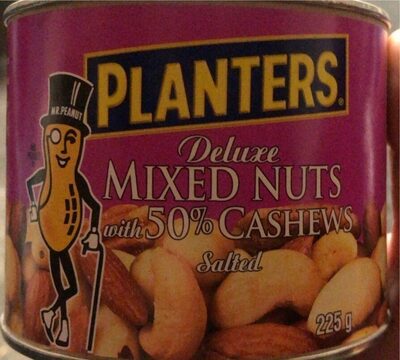 Deluxe mixed nuts woth 50% cashews salted