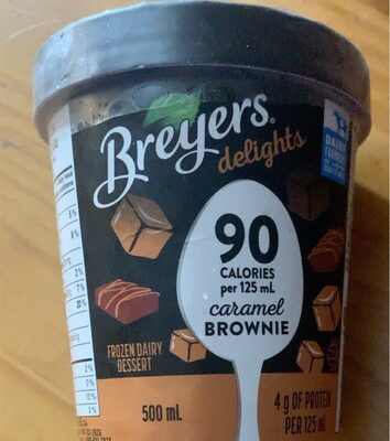 Creme glacee caramel brownie