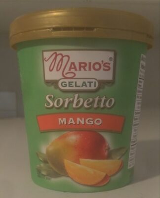 Mango Sorbetto front packaging