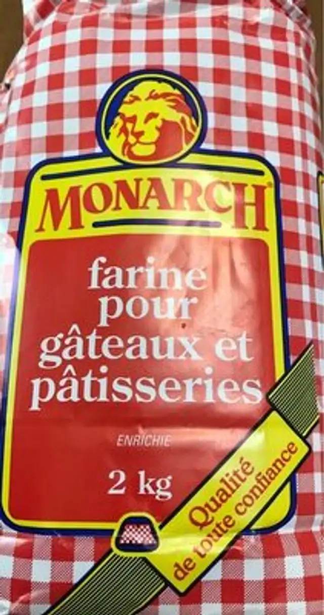 Farine pour gateau et patisseried nutrition facts table