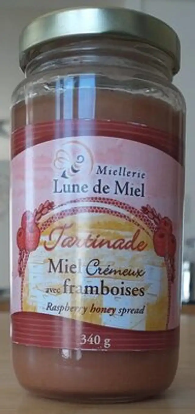Miel crémeux avec franboises
