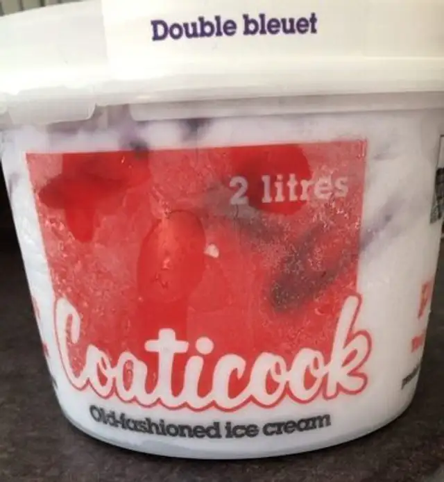Creme glace double bleuet