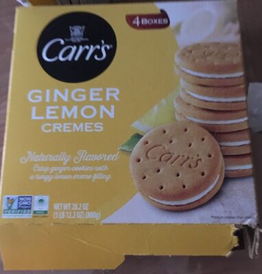 Ginger lemon cremes cookies