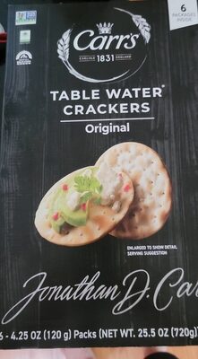 Table Water Crackers Original