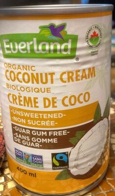 Organic Coconut Cream Guar Gum Free