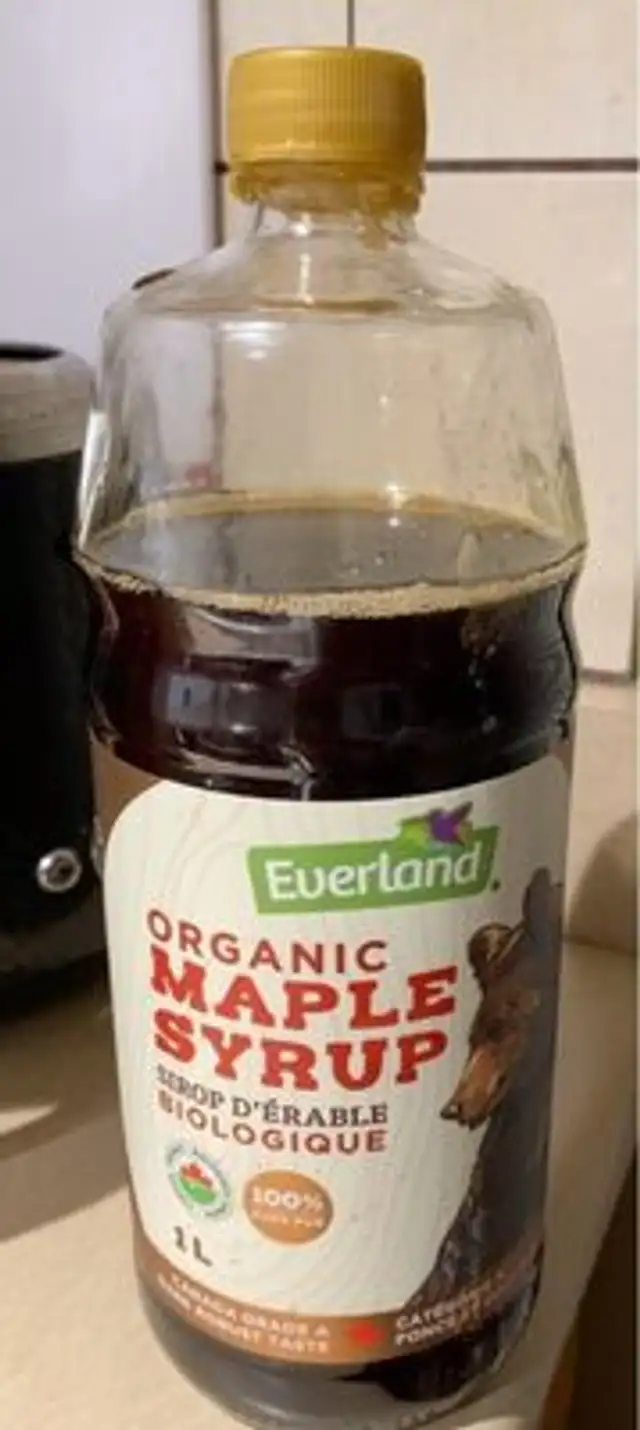 Organic maple syrup