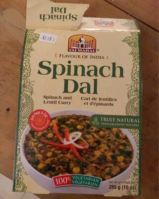 Spinach dal
