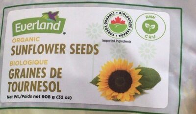 Sunflower Seeds, Organic, Raw