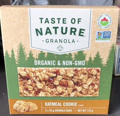 Granola Oatmeal Cookie Bar front packaging