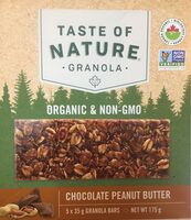 Chocolate Peanut Butter Granola Bar