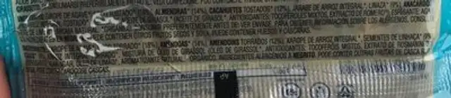 Barretta al cocco ingredients label