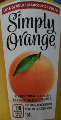 Orange Juice Lots Of Pulp