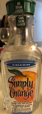 100% orange juice with calcium