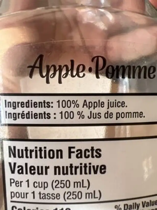 Simply apply pomme ingredients label