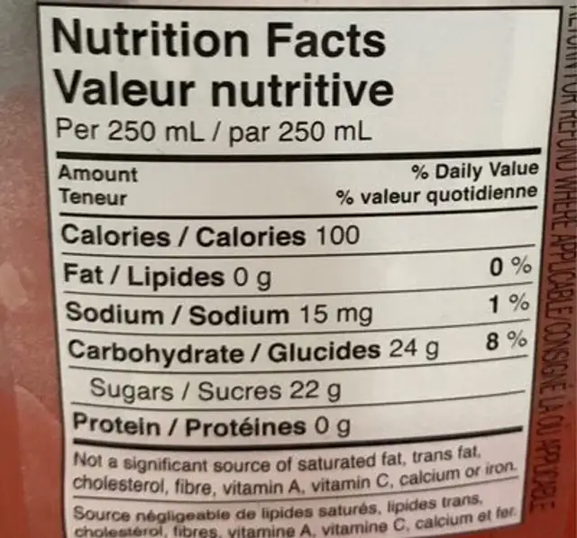 Simply melin deau nutrition facts table