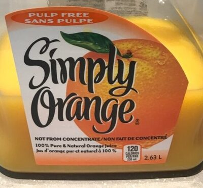 Orange juice, Pulp-free