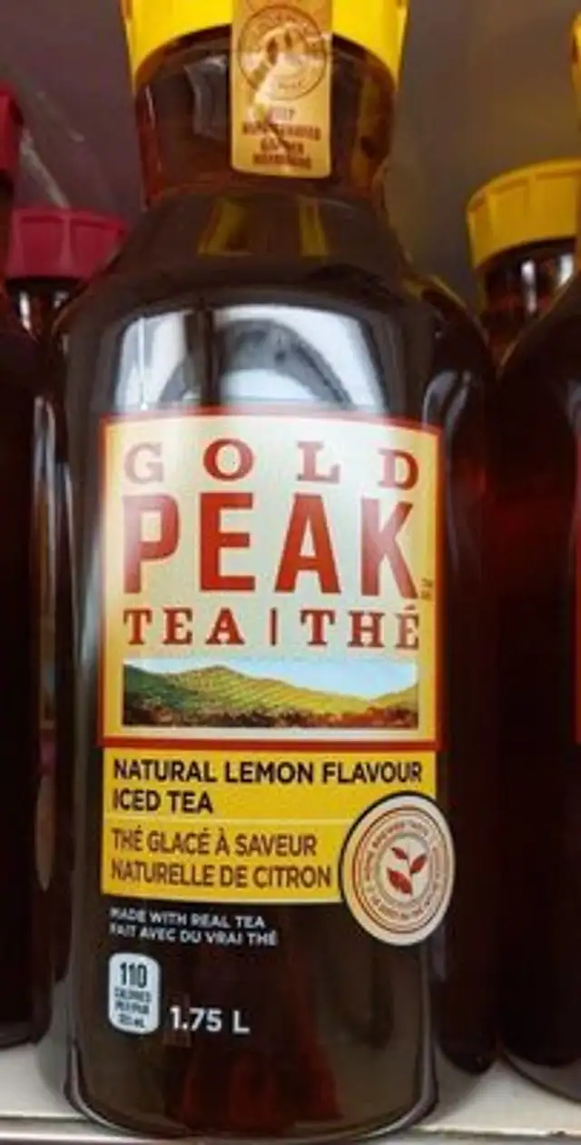 Natural lemon flavored iced tea