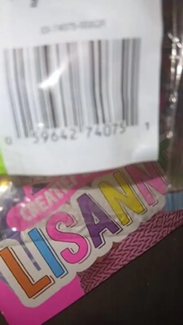 Sour Mini Drinks ingredients label