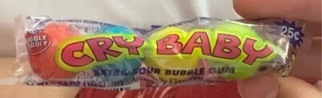 Extra sour bubble gum