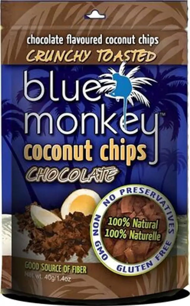 Coconut chips with chocolate