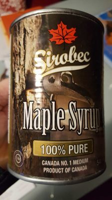 Mable syrup front packaging