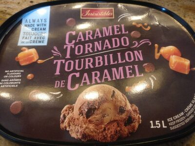 Caramel Tornado Ice Cream front packaging