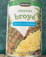 Ananas broyé dans le jus dananas
