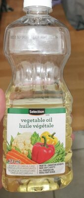 Huile végétale front packaging