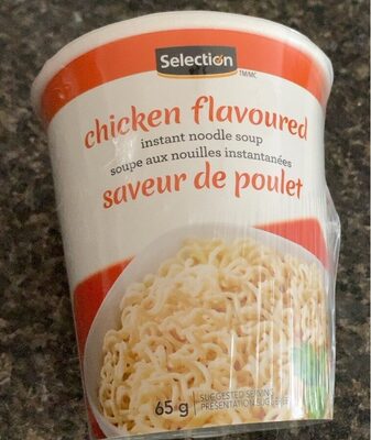Soupe au nouilles instantanées saveur de poulet
